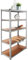 cecaro group – Scaffale Porta Oggetti 5 Ripiani in Metallo Zincato e Legno | Scaffalatura per Garage, Magazzino, Cantina | 175x75x30 cm | Portata Max 70 kg a Ripiano
