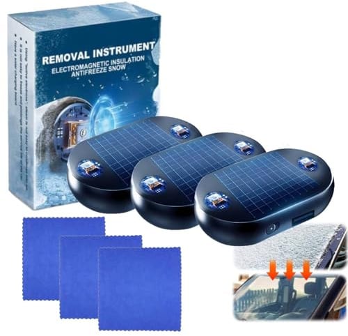 Electromagnetic Car De-Icer, Scheibenenteiser Auto Enteiser, Microwave Snow and Ice Removal Device, Molecular Anti-Freeze Technology, Fast Defrosting Tool for Winter Vehicle Protection (3)
