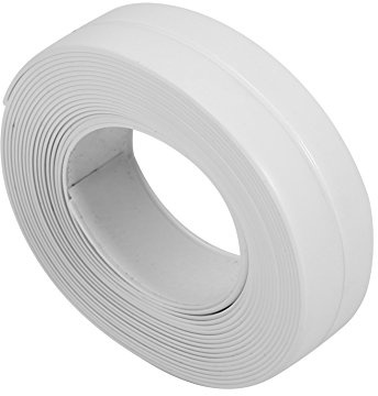 Zerodis 3.2M Länge Wand Abdichtungs Streifen selbstklebendes Bad und Wand Dichtungs Streifen Wannen Becken Rand Ordnungs Küche(White # 1)