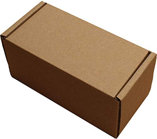 WHITE OR BROWN SHIPPING CARDBOARD BOXES POSTAL MAILING GIFT PACKET SMALL PARCEL (8 x 4 x 4, BROWN, 20)