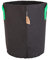 HORTOSOL Pot géotextile Noir/Vert - 25L - Ø30x36 cm
