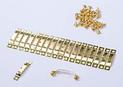 20 Stück goldene Aufhänger mit Schrauben