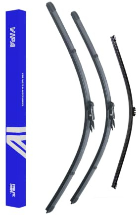 Vipa Car Parts Premium Wiper Blade Set | Fits: BMW 3 Series F31 Estate (Jun 2012 to Apr 2020) | All-Weather Performance | Durable, Streak-Free Windshield Wipers | Easy Installation