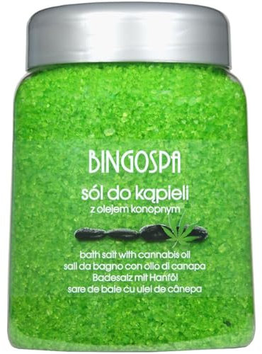 Badesalz mit Hanföl 850g BINGOSPA