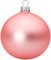 Sikora Essentials Klassische Christbaumkugeln aus Glas - matt - 6 Farben 3 Größen Premium Qualität, Farbe:Rosa matt 4er Set, Höhe in cm:8 cm
