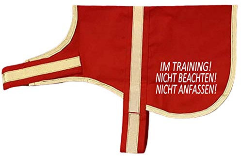 reflektierende Weste Leuchtweste Kenndecke Kennweste mit Reflektor für Hunde Im Training nicht beachten nicht anfassen