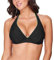 Merry Style Damen Bikini Oberteil 74RN24 (Schwarz (9240)/Grün, 75 G)