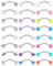 JFORYOU Augenbrauenpiercings 16G Chirurgenstahl Curved Barbell mit CZ Kugel Kristallkugel Rook Cartilage Conch Daith Knorpelpiercing Banane Piercing 9Stk