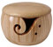 POHOVE Wooden Yarn Bowl,Handmade Yarn Holder,Skein Storage Bowl,Wooden Knitting Bowls,Wool Storage Handmade Crochet Kit Organizer For Diy Knitting Accessories