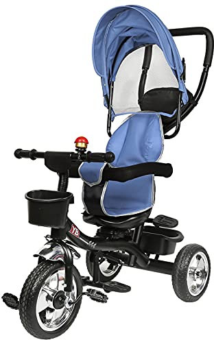 HUOLE Triciclo evolutivo per bambini da 1 a 5 anni, Triciclo 4 in 1 per tutto il 3 in 1 Draisina, il Putter permette una Direzione deportata, regalo di compleanno per ragazze