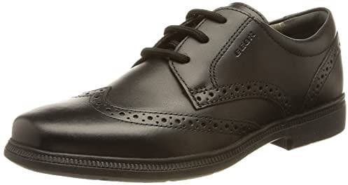 Geox Jungen Jr Federico A Schuhe, Schwarz, 38 EU