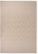 vidaXL Outdoor Teppich Flachgewebe Witterungsbeständig UV-beständig Außenteppich Balkon Terrasse Garten Swimming Pool 140x200cm Braun Gestreift