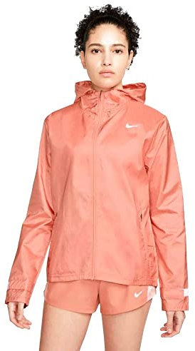 NIKE Veste de course à pied imperméable tissée coupe-vent pour femme Taille L, Noir , L