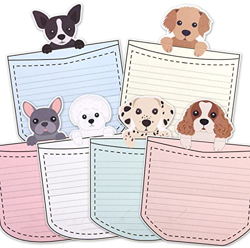 ceiba tree 24-teiliges Briefpapier-Set mit Hunde-Design, Grußkarten mit Umschlägen für Kinder, Klassenzimmer, Geburtstagsparty