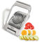 Zoe's Kitchen Good Grip Egg Slicer for Hard Boiled Eggs Heavy Duty Professional Large Aluminum Egg Slicer with Stainless Steel Wires Kitchen Aid Egg, Strawberry Slicer Hard Boiled Egg Cutter (Silver)