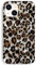 J.west Schutzhülle für iPhone 14, 15,5 cm (6,1 Zoll), funkelnd, durchscheinend, klar, Vintage Leoparden-Druck, weiches Silikon, für Mädchen und Damen, Brauner Gepard