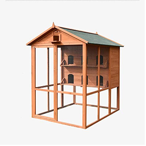 KIZQYN Vogelkäfig Große Outdoor-Taube Haus Shed Bird Cage Große Terrasse Garten Villa Vogelbauer