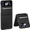 SEAHAI Case for Samsung Galaxy Z Flip 3 5G (Z Flip3 5G), Ultra Thin Premium PC Matte Finish Anti-Scratch Cover, Silky Touch Feeling Phone Case with Stretchable Soft Tape - Black