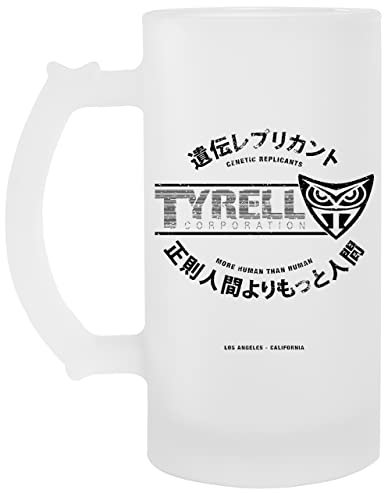 Jinbetee Tyrell Corporation Transparenter Bierglas-Trinkbecher mit Griff