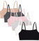 Fruit of the Loom Damen Spaghetti Strap Cotton Pullover Bra Value Pack Sport-BH, Undurchsichtige, Sand/Weiß/Heather Grey/Schwarz/Blushing Rose/Anthrazit, 70 (6er