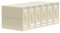 SheetCube Bettlaken-Organizer und Aufbewahrung, 6 Stück, faltbarer Leinen-Schrank-Organizer mit Fenster und Etikett, Bettwäsche-Ordner, Aufbewahrungsbox für Decke, Bettbezug-Set, Bettlaken-Set – Beige
