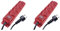 EMOS P14231 Steckdosenleiste 4-Fach mit Schalter, 3 m Kabel, IP44 für Aussenbereich mit Klappdeckeln, schwarz/rot, 1,5 mm & P14251 Steckdosenleiste 4-Fach mit Schalter, 5 m Kabel