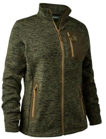 Deerhunter Lady Sarek Knitted Jacket - Olive Night Melange