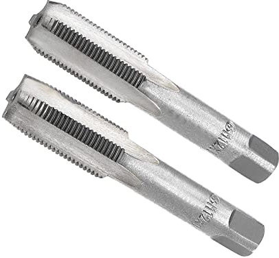 CoCud Mano Foratura Maschi, M12 x 1 Filo, Metrico Lega Strumento Acciaio Vite Maschiatore Fondo Maschio per Riparazione Filettatura Macchina, 1-Paio