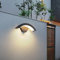 Comely 24W Außenwandleuchte Wandlampe Wasserdicht IP65 Innen/Außen, Schwarze Aluminium Außenwandlampe für Garten Terrasse Eingang, Warmweiß 3000K