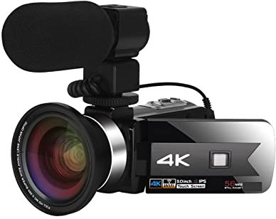 Videocamera Videocamera for streaming live Videocamere digitali 4K for la fotografia Videoregistratore Full Ultra HD Vlog Visione notturna Webcam WIFI Fotocamera digitale per vlogging ( Color : Blauw