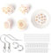 GGUFAY 4Stück Polymer Clay Cutters,Vintage Polymer Clay Ohrringe Formen Harz Tonohrringschneider,DIY-Geschenke zum ValentinstagRetro Geometrisch Blume Clay Ohrring Ausstecher