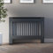 Radiant Living Vertical Slats Radiator Cover Modern Anthracite Grey Painted MDF Living Room Cabinet for Radiators, Medium (H: 81.5 / W: 112 / D: 19 cm)