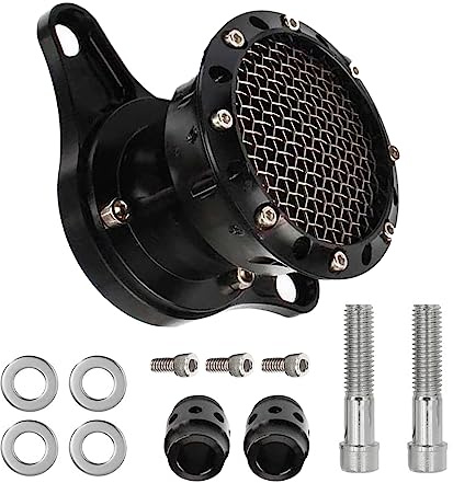 RAGBUSCLE Filtro Aria Moto Compatibile con Harley Sportster Iron 883 XL883 XL1200 Forty Eight 48 Seventy Two 72 1991-2016, Velocità di Aspirazione Moto Nero