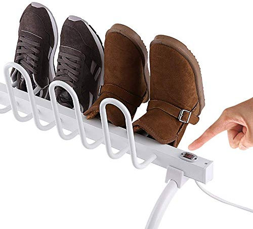 Asciuga Scarpe Deumidificatore Elettrico da Terra per Scarpe Scalda Scarpe Deodorante Sterilizzatore per Scarponi da Sci Calzini (4 Scarpe a Parete) Asciuga Scarponi (Stile B (4 Paia))
