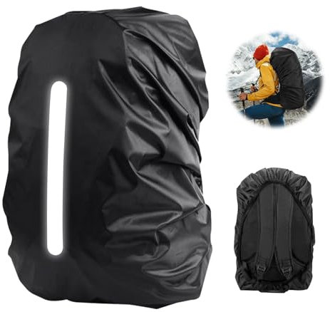 UKOFEW Wasserdicht Regenschutz Schulranzen, 30L-40L Regenschutz für Rucksack mit Reflexstreifen, Regenschutz für Rucksack, Wasserdichter Rucksack-Regenschutz, für Wandern, Camping, Reisen, Radfahren