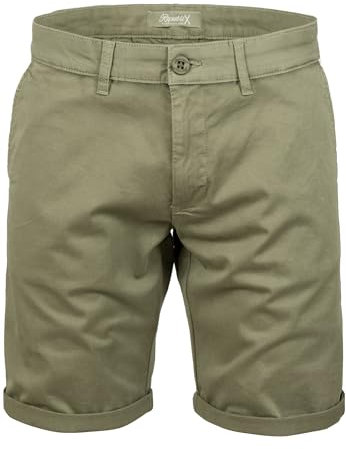 REPUBLIX Herren Chinoshorts Männer Kurze Bermuda Hose Regular Fit R7030 Olive W31