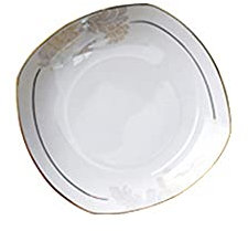 GaRcan Dinner Plate Dinner Plates Ceramic Dinner Plates for Kitchen Restaurant and Family Party Use, Microwave Safe/a (White B)