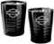 Harley-Davidson Open Bar & Shield Lot de 2 verres style ancien en acier inoxydable