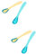UPKOCH 4 Pièces cuillère qui change de couleur Cuillère pour Cuillère de couleur changeante cuillère de sécurité pour cuillère à soupe cuillère à température changeante