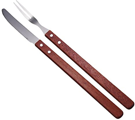 Esstisch Rund Klein Grillbesteck, 2-teiliges Set, Outdoor-Grillsteak, Lammbraten-Set Runde Essgruppe Für 8 Personen Modern (Silver, One Size)