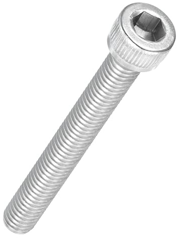 Kozelo Socket Head Cap Screws M6-1x50mm 304 Stainless Steel Silver 15pcs | Allen Socket Drive for Electrical Motor 3D Printing Fan Engine Replacement Use