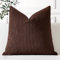 Artscope Ein Kissenbezug Kordsamt Zierkissenbezug Dekokissen Sofakissen 60x60 cm Cord Kissenhülle Couchkissen Dekorative Weiche Kissen für Sofa Wohnzimmer Zuhause Schlafzimmer Braun