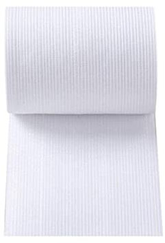 Sbivih 3M Gummibänder zum Nähen, Schwarze Weiß Gummilitze für Hosengummi Haushalt DIY Handwerk Nähzubehör (Weiß, 100MM)