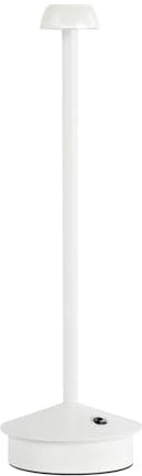 Idena 50122 - LED Tischlampe touch in Weiß, Wiederaufladbare Lampe für den Innenraum, ca. 29 cm, Tischleuchte mit 3 Modi