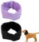 Bekecidi Dog Hooded Neck Warmer 2-Pack, Pet Calming Hoodies to Reduce Noise, Relieve Anxiety, Bath and Grooming Ear Protection, Comfortable Pet Neck and Ear Warmers（Black，Purple）