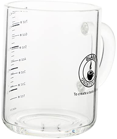 PHENOFICE Taza Medidora De Vidrio Para Leche Y Jugo Resistantes Y Antideslizantes