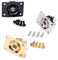 UPKOCH Replacement Guitar Input Jack Socket Plate 1/4 6.35mm Guitar Jack Plate for Electric Guitar Bass with Mounting Screws