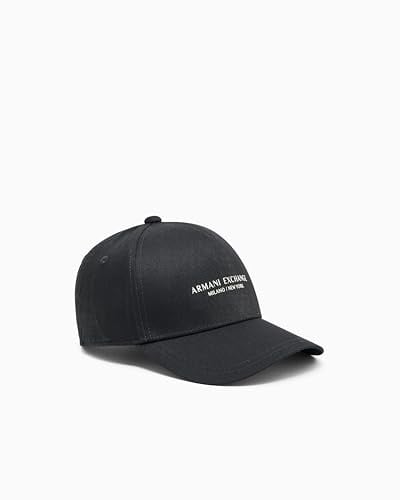 Armani Exchange Herren Baseball Cap Curved Visor Milano-New York Logo Lettering