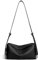 CazneJN Handtasche Damen, PU Leder Hobo Bag klein Damen-Schultertaschen Shoulder Bag mit Verstellbarer Schultergurt, Y2k Umhängetasche Crossbody Bag Tote Bag Tasche Pendlertasche Damen (Schwarz)