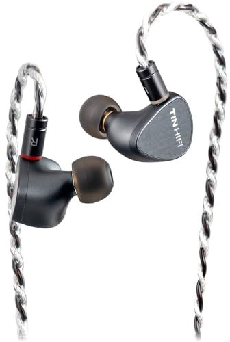 TINHIFI T5S Wired Earphones, Unique 10mm Topping Diaphragm Dynamic Driver HiFi IEMs with Detachable 0.78mm 2-Pin Cable, Ideal for Audiophiles